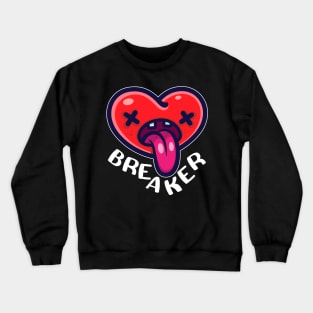 Cute Heart Breaker Funny Valentines Shirt Boys Girls Crewneck Sweatshirt